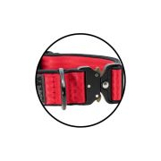 Dog Collar Tactical Clip made of Polyamide with Neoprene and Embroidery, 5 cm Wide – KI01011/55/50/RD/01