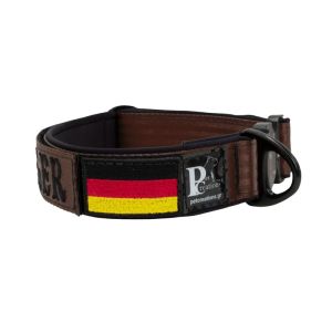 Collar de perro táctico de poliamida y neopreno con bordado, 5 cm de ancho – KI01011/70/50/BR/01