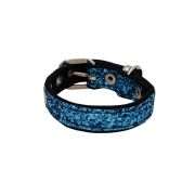 Dog Collar with Glitter Fabric 2cm Strap, and Neoprene Lining – KI01012/35/20/LB/01