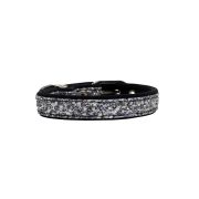 Dog Collar with Glitter Fabric 2cm Strap, and Neoprene Lining – KI01012/35/20/SL/01