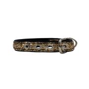 Dog Collar with Glitter Fabric 2cm Strap, and Neoprene Lining – KI01012/40/20/GL/01