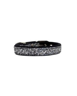 Collar de perro con correa de tela brillante de 2 cm y forro de neopreno - KI01012/45/20/SL/01