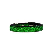 Dog Collar with Glitter Fabric 2,5cm, Strap, and Neoprene Lining – KI01013/45/25/GR/01