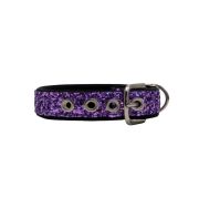 Dog Collar with Glitter Fabric 2,5cm, Strap, and Neoprene Lining – KI01013/45/25/PR/01