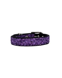 Collar de perro con tela brillante de 2,5 cm, cincha y forro de neopreno - KI01013/50/25/PR/01