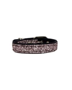 Collar de perro con tela brillante de 2,5 cm, cincha y forro de neopreno - KI01013/55/25/PL/01