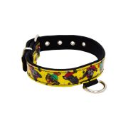Dog Collar with Vinyl Print and Neoprene Lining (Faces – Hats Design) – KI01015/45/25/P2/01