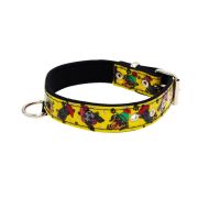 Dog Collar with Vinyl Print and Neoprene Lining (Faces – Hats Design) – KI01015/45/25/P2/01