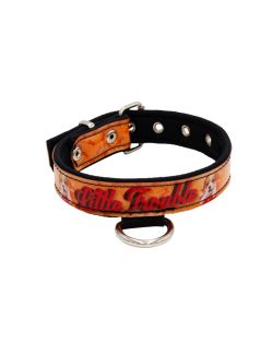 Dog Collar with Vinyl Print and Neoprene Lining