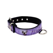 Dog Collar with Vinyl Print and Neoprene Lining (French Bulldog) – KI01017/40/20/P4/01