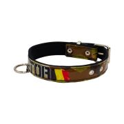 Dog Collar with Vinyl Print and Neoprene Lining (Malinois Camouflage) – KI01019/60/30/P6/01