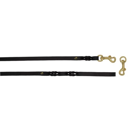 Correa renzada de cuero auténtico de 5 mm de grosor – OD01001/100/10/BK/00/K02