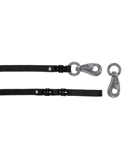 Braided leather guide made from genuine leather, 5mm thick - OD01001/100/20/BK/00/K05