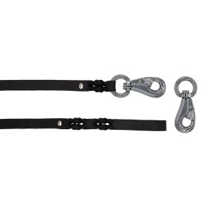 Braided leather guide made from genuine leather, 5mm thick – OD01001/100/20/BK/00/K05