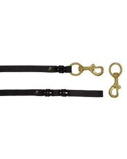 Braided leather guide made from genuine leather, 5mm thick - OD01001/100/20/BK/00/K11