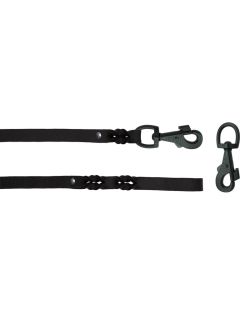 Braided leather guide made from genuine leather, 5mm thick - OD01001/100/20/BK/00/K13