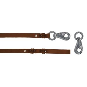 Braided leather guide made from genuine leather, 5mm thick – OD01001/100/20/BR/00/K05