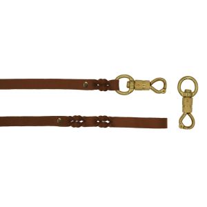 Braided leather guide made from genuine leather, 5mm thick – OD01001/100/20/BR/00/K08