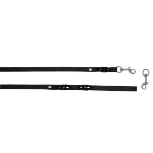 Braided leather guide made from genuine leather, 5mm thick – OD01001/120/10/BK/00/K01