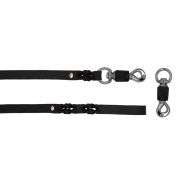 Braided leather guide made from genuine leather, 5mm thick – OD01001/150/20/BK/00/K07