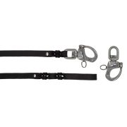 Braided leather guide made from genuine leather, 5mm thick – OD01001/150/20/BK/00/K10