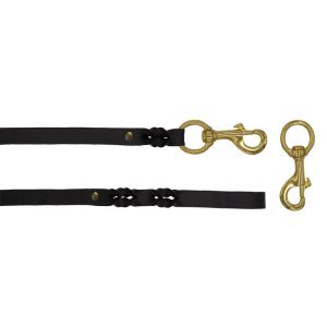Braided leather guide made from genuine leather, 5mm thick – OD01001/150/20/BK/00/K11