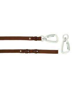 Braided leather guide made from genuine leather, 5mm thick - OD01001/150/20/BR/00/K14