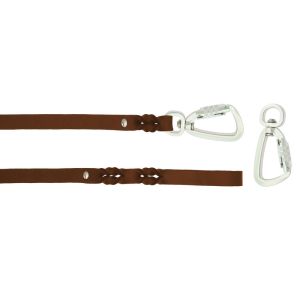 Braided leather guide made from genuine leather, 5mm thick – OD01001/150/20/BR/00/K14