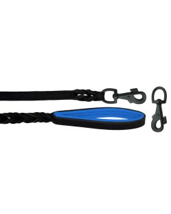 Braided leather guide made from genuine leather, 5mm thick, featuring leather backing - OD01002/100/20/BK/03/K13