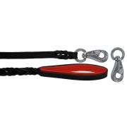 Braided leather guide made from genuine leather, 5mm thick, featuring leather backing – OD01002/100/20/BK/04/K05