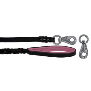 Braided leather guide made from genuine leather, 5mm thick, featuring leather backing – OD01002/100/20/BK/10/K05