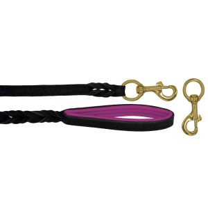 Braided leather guide made from genuine leather, 5mm thick, featuring leather backing – OD01002/100/20/BK/13/K11