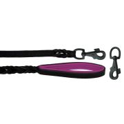 Braided leather guide made from genuine leather, 5mm thick, featuring leather backing – OD01002/100/20/BK/13/K13
