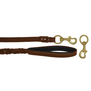 Braided leather guide made from genuine leather, 5mm thick, featuring leather backing – OD01002/100/20/BR/01/K11