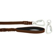 Braided leather guide made from genuine leather, 5mm thick, featuring leather backing – OD01002/100/20/BR/01/K14
