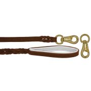 Braided leather guide made from genuine leather, 5mm thick, featuring leather backing – OD01002/100/20/BR/02/K06