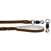 Braided leather guide made from genuine leather, 5mm thick, featuring leather backing – OD01002/100/20/BR/02/K07