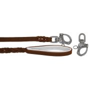 Braided leather guide made from genuine leather, 5mm thick, featuring leather backing – OD01002/100/20/BR/02/K10
