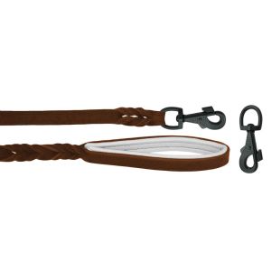 Braided leather guide made from genuine leather, 5mm thick, featuring leather backing – OD01002/100/20/BR/02/K13