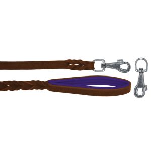Braided leather guide made from genuine leather, 5mm thick, featuring leather backing – OD01002/100/20/BR/07/K03