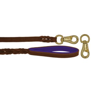 Braided leather guide made from genuine leather, 5mm thick, featuring leather backing – OD01002/100/20/BR/07/K06