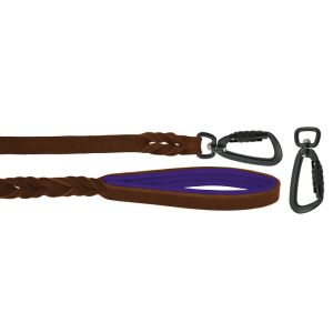 Braided leather guide made from genuine leather, 5mm thick, featuring leather backing – OD01002/100/20/BR/07/K15