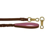Braided leather guide made from genuine leather, 5mm thick, featuring leather backing – OD01002/100/20/BR/10/K08