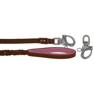 Braided leather guide made from genuine leather, 5mm thick, featuring leather backing – OD01002/100/20/BR/10/K10