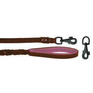 Braided leather guide made from genuine leather, 5mm thick, featuring leather backing – OD01002/100/20/BR/10/K13