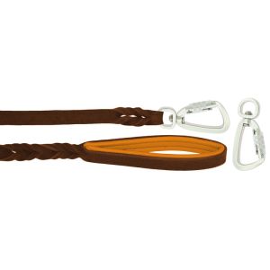 Braided leather guide made from genuine leather, 5mm thick, featuring leather backing – OD01002/100/20/BR/11/K14