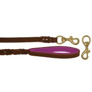 Braided leather guide made from genuine leather, 5mm thick, featuring leather backing – OD01002/100/20/BR/13/K04