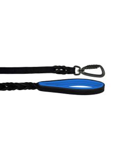 Braided leather guide made from genuine leather, 5mm thick, featuring leather backing - OD01002/120/20/BK/03/K15