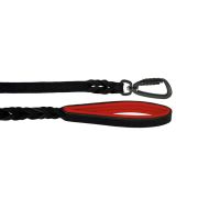 Braided leather guide made from genuine leather, 5mm thick, featuring leather backing – OD01002/120/20/BK/04/K15
