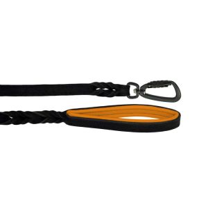 Braided leather guide made from genuine leather, 5mm thick, featuring leather backing – OD01002/120/20/BK/11/K15